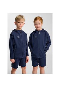 Dziecięca bluza dresowa zapinana na zamek Hummel Cima 2.0. Kolor: niebieski. Materiał: dresówka #1