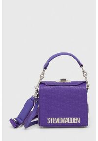 Steve Madden torebka Bjet kolor fioletowy SM13000526. Kolor: fioletowy. Wzór: paski #1