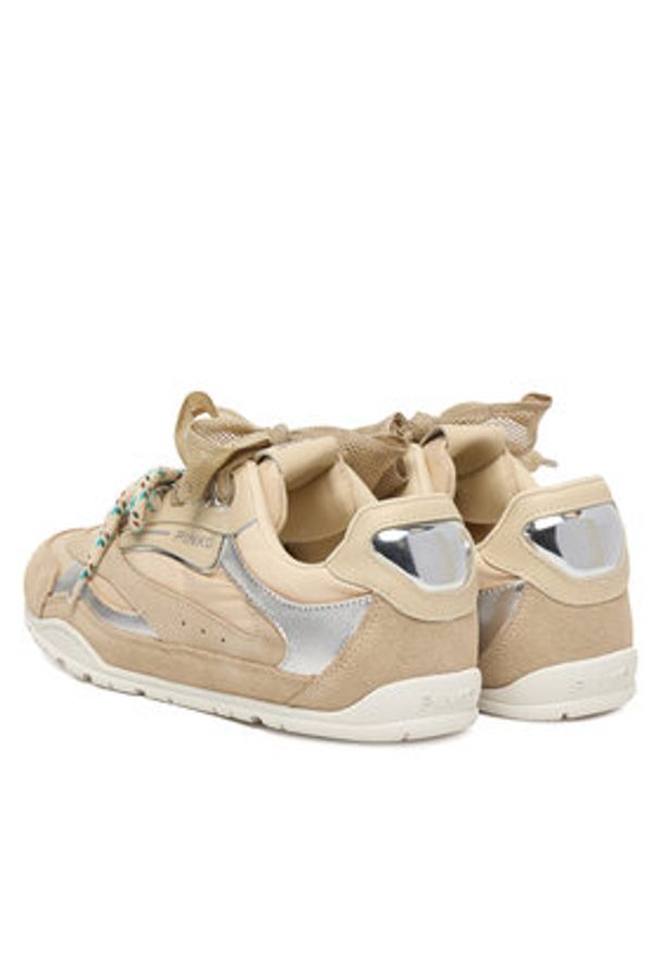 Pinko - PINKO Sneakersy Yulia 01 SS0185 P076 Beżowy. Kolor: beżowy. Materiał: materiał