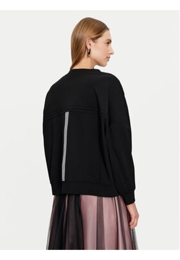 Imperial Bluza FG94IHZ Czarny Loose Fit. Kolor: czarny. Materiał: wiskoza, syntetyk