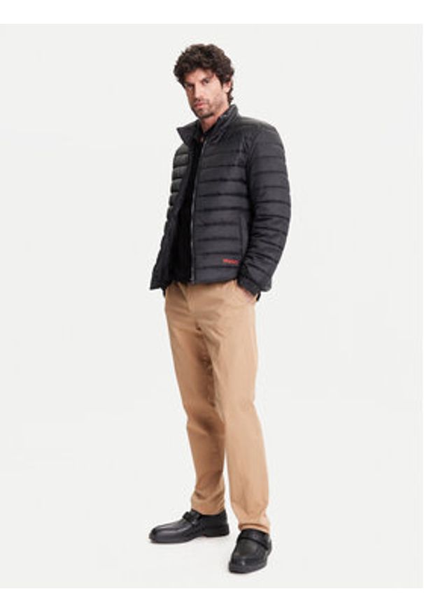 Hugo - HUGO Kurtka przejściowa 50544999 Czarny Regular Fit. Kolor: czarny. Materiał: syntetyk