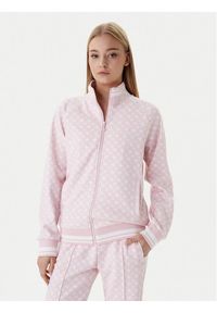 Guess Bluza V5YQ03 KB212 Różowy Regular Fit. Kolor: różowy. Materiał: syntetyk #1