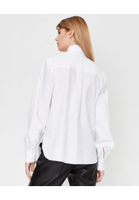ALEXANDRE VAUTHIER - Biała koszula z kryształowymi zdobieniami. Kolor: biały. Materiał: bawełna. Długość rękawa: długi rękaw. Długość: długie. Wzór: aplikacja. Styl: klasyczny, elegancki #3