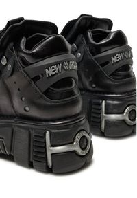 NEW ROCK Sneakersy M-106-S1 Czarny. Kolor: czarny. Materiał: skóra #6
