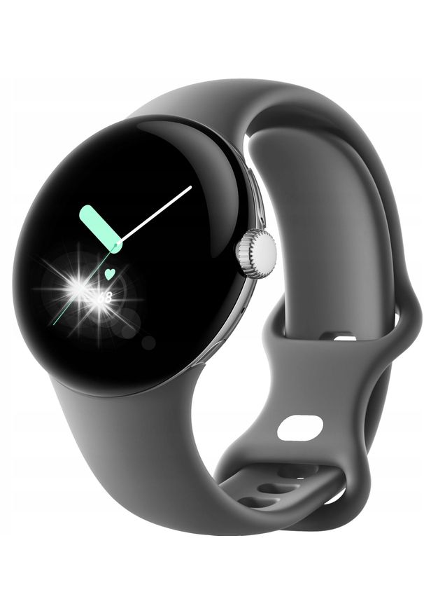 GOOGLE - Smartwatch Google Pixel Watch AMOLED 41 mm Cyfrowy Srebrny Wi-Fi GPS. Rodzaj zegarka: smartwatch. Kolor: srebrny