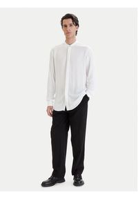 Hugo - HUGO Koszula Kaleb 50554719 Beżowy Slim Fit. Kolor: beżowy. Materiał: wiskoza #5