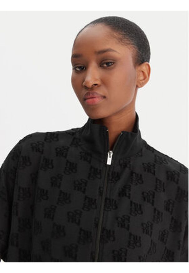 Hugo - HUGO Bluza Monogram 50556831 Czarny Regular Fit. Kolor: czarny. Materiał: bawełna
