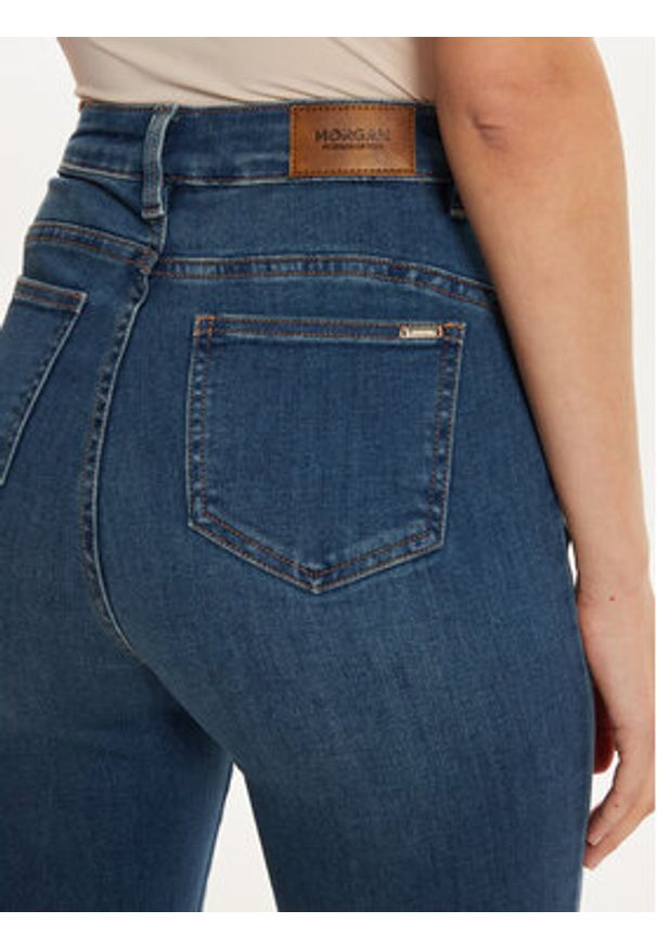 Morgan Jeansy 222-PKELY Niebieski Straight Fit. Kolor: niebieski