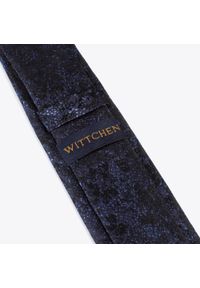 Wittchen - Krawat jedwabny wzorzysty. Kolor: czarny, wielokolorowy, niebieski. Materiał: jedwab. Styl: klasyczny, elegancki