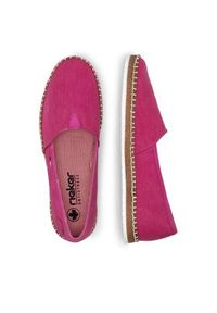 Rieker Espadryle M2278-31 Różowy. Kolor: różowy. Materiał: materiał #8