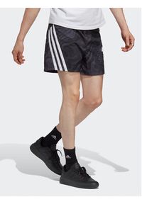 Adidas - adidas Szorty sportowe Future Icons Allover Print Shorts IC8252 Czarny Regular Fit. Kolor: czarny. Materiał: syntetyk. Wzór: nadruk. Styl: sportowy #4