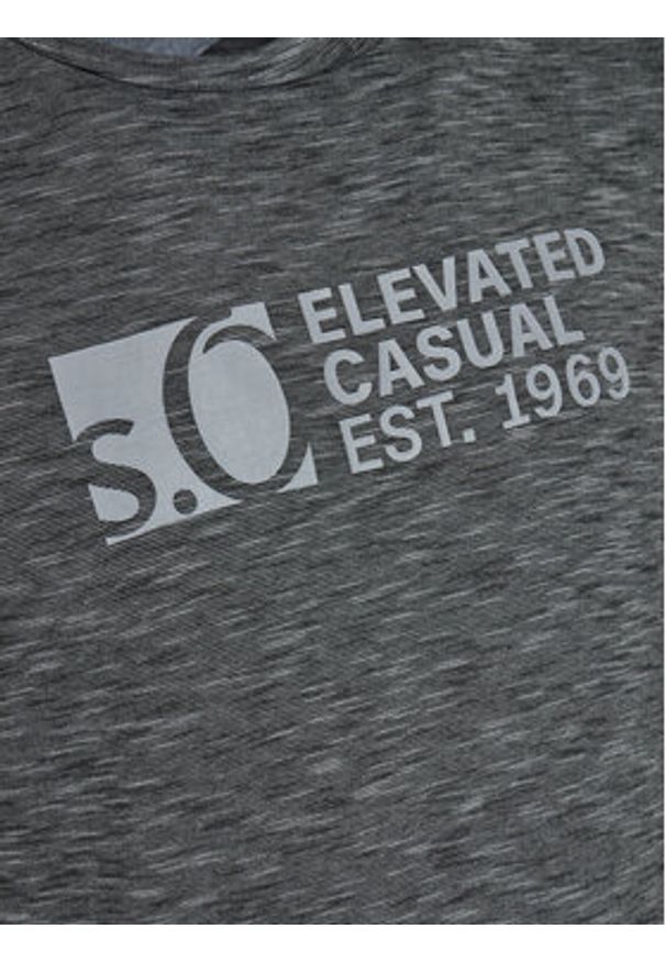 s.Oliver T-Shirt 2141235 Szary Regular Fit. Kolor: szary. Materiał: bawełna