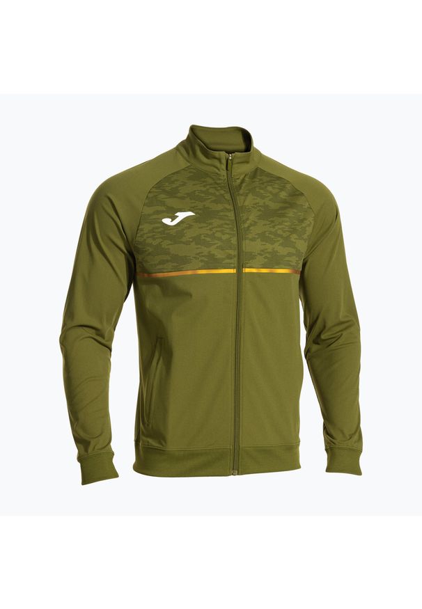 Bluza do biegania męska Joma Record III Full Zip. Kolor: zielony. Sport: bieganie