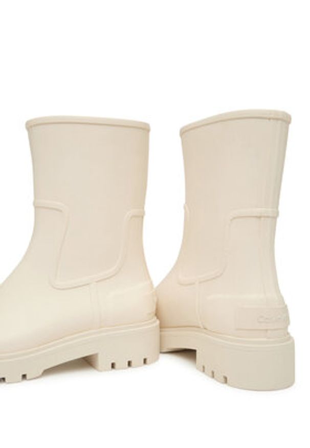 Calvin Klein Jeans Kalosze Mid Rainboot Rubber YW0YW02004 Écru. Kolor: kremowy. Materiał: syntetyk