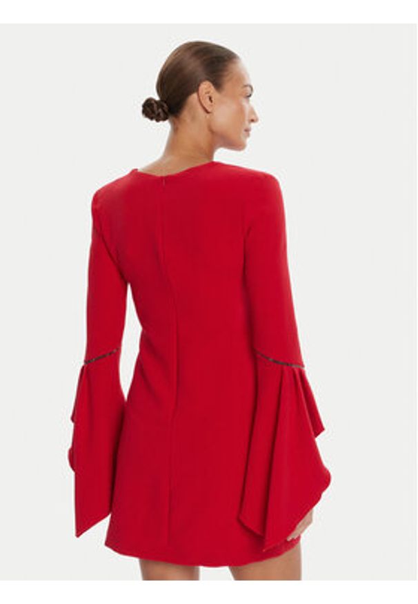 Rinascimento Sukienka koktajlowa CFC0126187003 Czerwony Slim Fit. Kolor: czerwony. Materiał: syntetyk. Styl: wizytowy