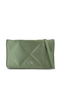 Calvin Klein Torebka Re-Lock Quilt Shoulder Bag-Satin K60K611300 Zielony. Kolor: zielony #1
