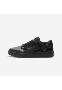 Decathlon - Sneakersy męskie CJ80 zamszowe. Kolor: czarny, szary, wielokolorowy. Materiał: zamsz. Szerokość cholewki: normalna