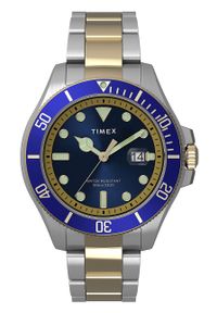 Timex zegarek TW2U71800 Harborside Coast męski. Kolor: niebieski. Materiał: materiał