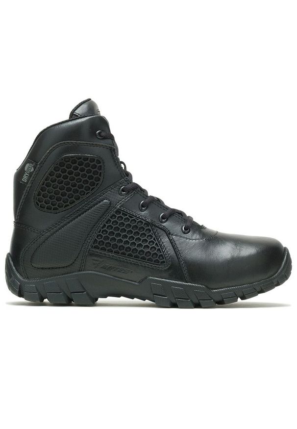 Buty Bates Shock 6 Side Zip E07006 - czarne. Zapięcie: zamek. Kolor: czarny. Materiał: nylon, skóra. Szerokość cholewki: normalna