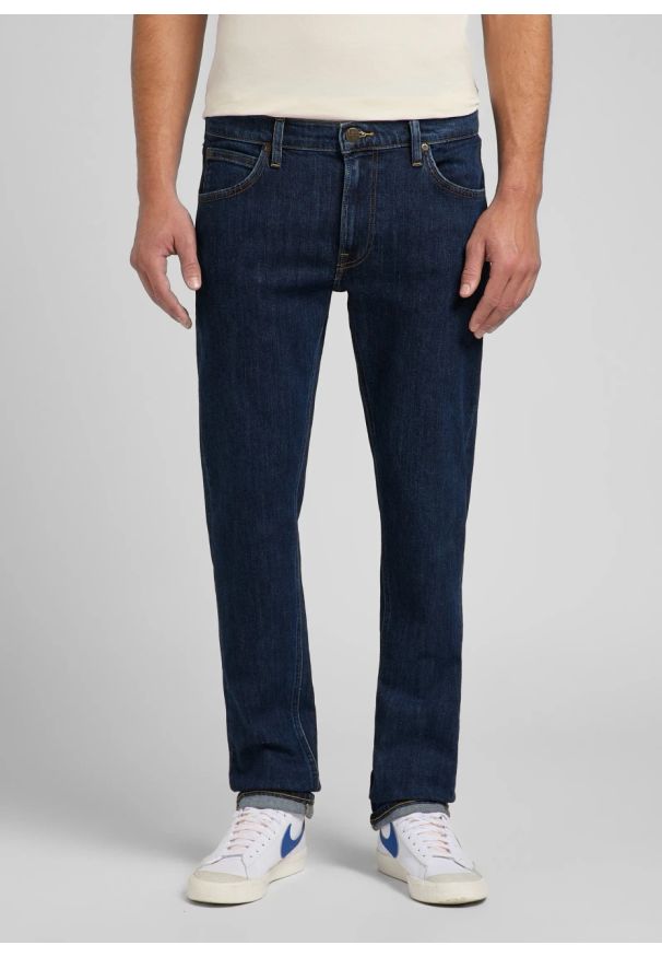 Lee - LEE MĘSKIE SPODNIE JEANSOWE LEE DAREN ZIP FLY DEEP DARK STONE 112144406