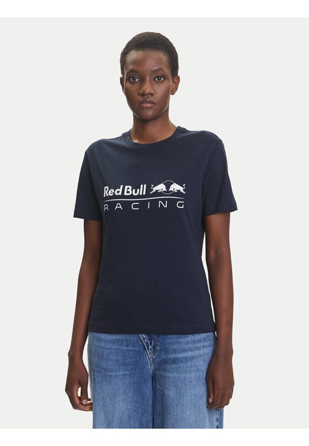 Pepe Jeans T-Shirt Red Bull Racing RL500004 Granatowy Regular Fit. Kolor: niebieski. Materiał: bawełna