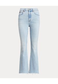 Ralph Lauren - RALPH LAUREN - Jeansy Sharona z szerokimi nogawkami. Kolor: niebieski. Długość: długie. Wzór: aplikacja, napisy. Styl: klasyczny #4