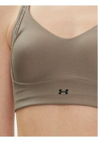 Under Armour Biustonosz sportowy Ua Infinity Low Strappy Bra 1384128-200 Szary Fitted Fit. Kolor: szary. Materiał: syntetyk #3