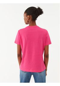 Just Cavalli T-Shirt 75PAHE00 Różowy Regular Fit. Kolor: różowy. Materiał: bawełna #3