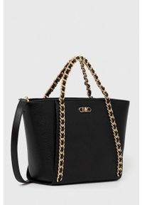 MICHAEL Michael Kors torebka skórzana kolor czarny. Kolor: czarny. Materiał: skórzane #5