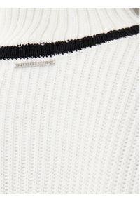 Karl Lagerfeld - KARL LAGERFELD Golf A4W18051 Biały Regular Fit. Typ kołnierza: golf. Kolor: biały. Materiał: wełna, syntetyk #2