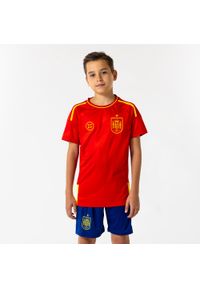 REAL FEDERACIÓN ESPAÑOLA DE FÚTBOL - Hiszpania domowa koszulka dziecięca. Kolor: czerwony. Materiał: poliester. Sport: piłka nożna #1