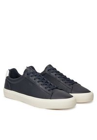 BOSS Sneakersy 50542114 Granatowy. Kolor: niebieski. Materiał: skóra