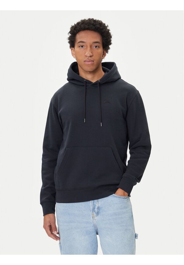Quiksilver Bluza Salt Water Hoodie EQYFT05159 Czarny Regular Fit. Kolor: czarny. Materiał: bawełna