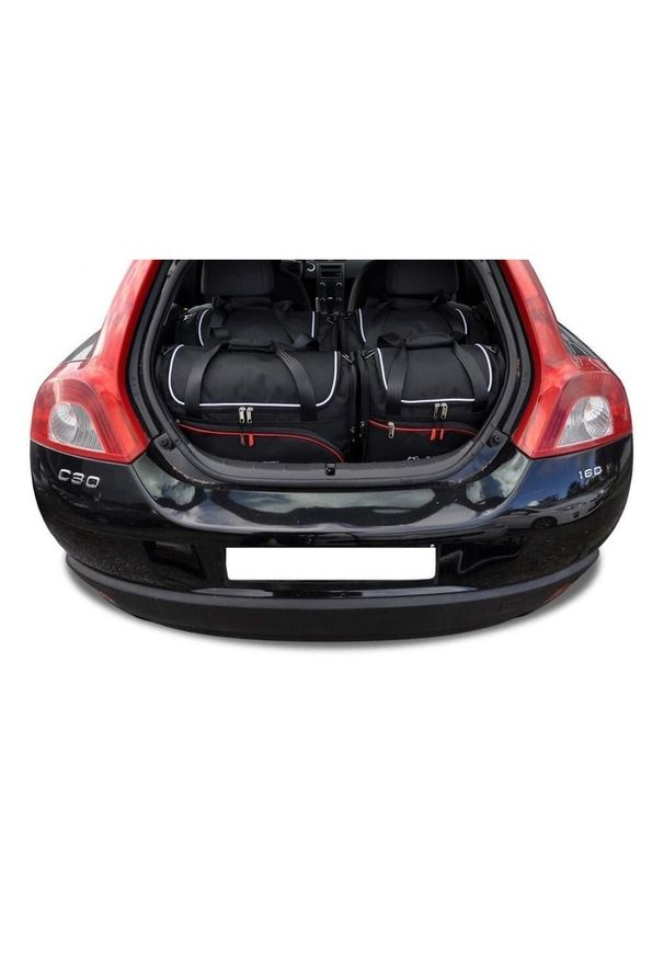 KJUST - Torby Do Bagażnika Volvo C30 2006-2012 4Szt Kjust. Kolor: czarny. Styl: sportowy