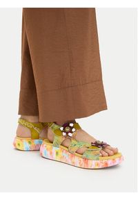 Laura Vita Sandały Nikito 03 Zielony. Kolor: zielony. Materiał: skóra #4