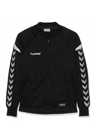 Bluza sportowa Hummel Authentic Charge Kids Poly Zip Jacket czarna. Kolor: czarny. Sport: fitness