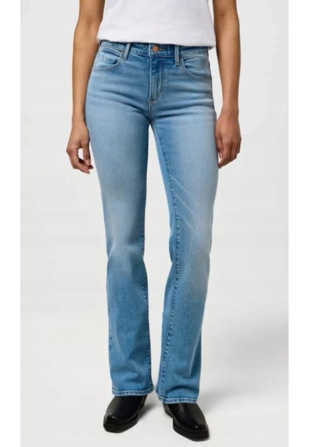 Wrangler - DAMSKIE SPODNIE WRANGLER BOOTCUT MISTY TWILIGHT 112373182