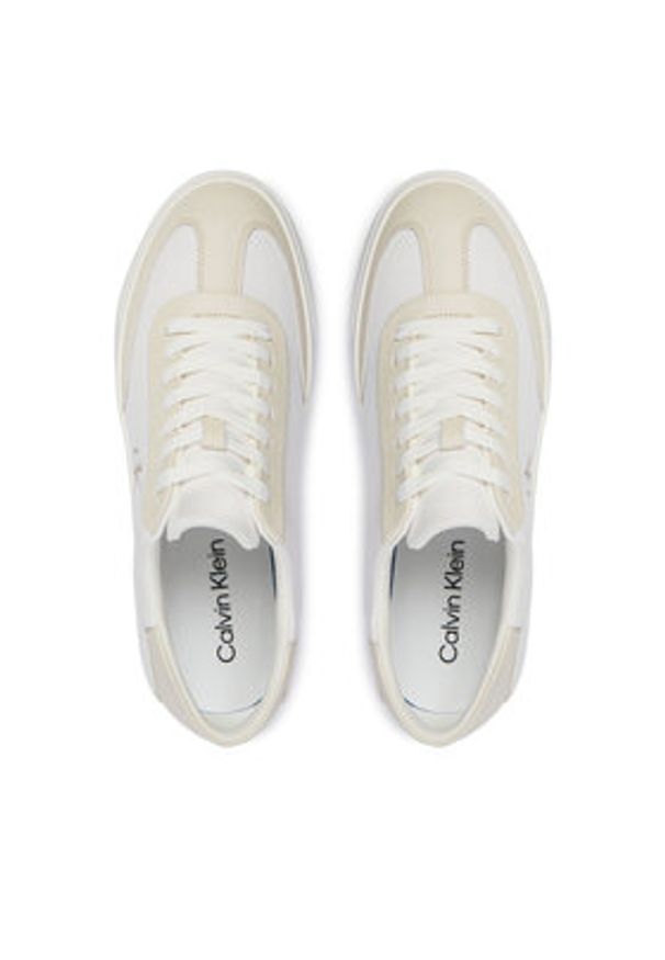 Calvin Klein Sneakersy Low Pro Cups Wt Canv Mg HW0HW03145 Biały. Kolor: biały. Materiał: materiał