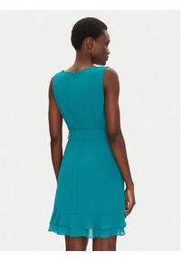 Morgan Sukienka koktajlowa 241-ROSVAL M Turkusowy Regular Fit. Kolor: turkusowy. Materiał: syntetyk. Styl: wizytowy #3