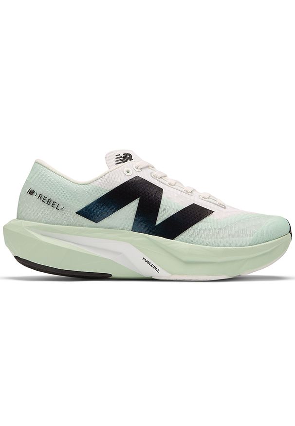 Buty damskie New Balance FuelCell Rebel v4 WFCXCA4 – miętowe. Okazja: na co dzień. Kolor: miętowy. Materiał: guma, materiał. Szerokość cholewki: normalna. Sport: fitness, bieganie