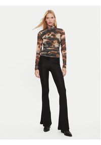 GESTUZ - Gestuz Bluzka Behka 10909457 Brązowy Slim Fit. Kolor: brązowy. Materiał: syntetyk #3