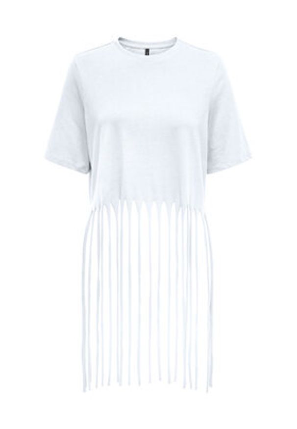 only - ONLY T-Shirt Zinna 15325262 Biały Regular Fit. Kolor: biały. Materiał: bawełna