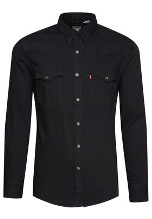 Levi's® Koszula Barstow Western Standard 85744-0002 Czarny Standard Fit. Kolor: czarny. Materiał: bawełna