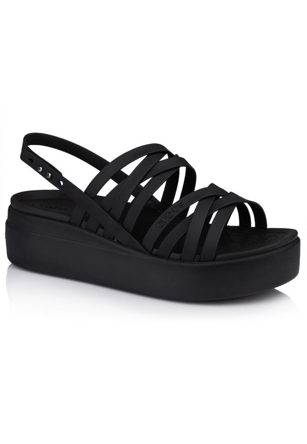 Damskie sandały na platformie Crocs Crocband Platform. Kolor: czarny. Obcas: na platformie