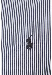 Polo Ralph Lauren Koszula bawełniana męska kolor czarny slim z kołnierzykiem klasycznym. Typ kołnierza: polo, kołnierzyk klasyczny. Kolor: czarny. Materiał: bawełna. Styl: klasyczny