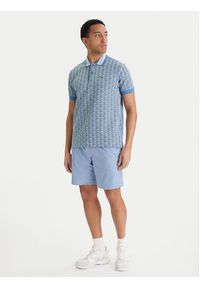Lacoste Szorty sportowe GH353T Błękitny Relaxed Fit. Kolor: niebieski. Materiał: syntetyk. Styl: sportowy #4