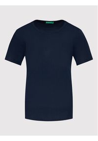 United Colors of Benetton - United Colors Of Benetton T-Shirt 3GA2E16A0 Granatowy Regular Fit. Kolor: niebieski. Materiał: bawełna #3