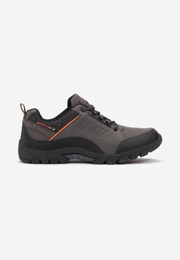 Born2be - Szare Buty Sportowe Meyers. Wysokość cholewki: przed kostkę. Kolor: szary. Materiał: syntetyk, nubuk. Szerokość cholewki: normalna