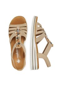Rieker Sandały V0649-62 Beżowy. Kolor: beżowy. Materiał: syntetyk #7