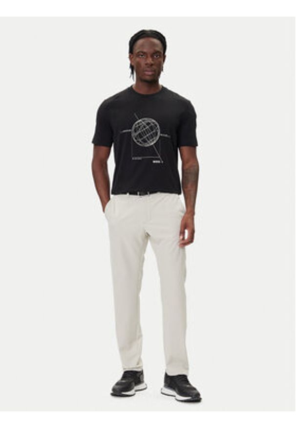 BOSS T-Shirt League GRX 50549413 Czarny Relaxed Fit. Kolor: czarny. Materiał: bawełna